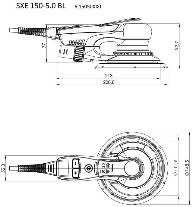 Exzenterschleifer SXE 150-5.0 BL TV00