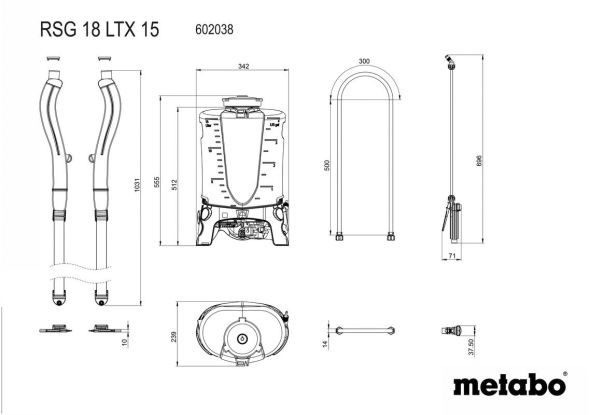 Akku-Rückensprühgerät RSG 18 LTX 15 Akku-Rückensprühgerät RSG 18 LTX 15