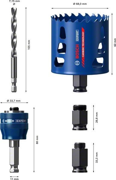 Lochsäge-Starter-Set 2608900449