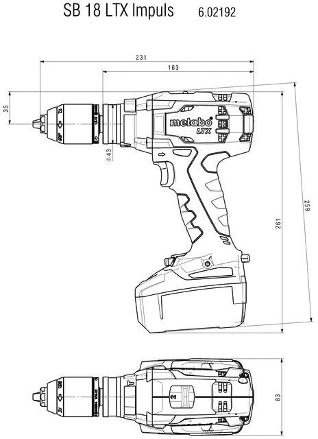 Akku-Schlagbohrmaschine SB 18 LTX Impuls