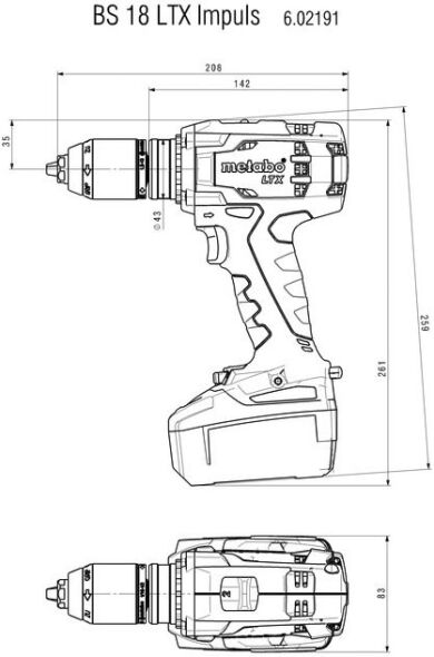 Akku-Bohrschrauber BS 18 LTX Impulssolo Akku-Bohrschrauber BS 18 LTX Impulssolo
