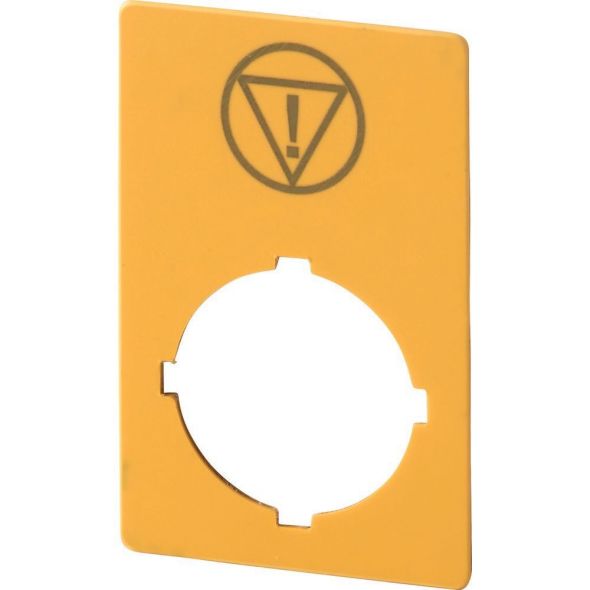 Schild, NOT-AUS, gelb M22-XZK-ESS Schild, NOT-AUS, gelb M22-XZK-ESS