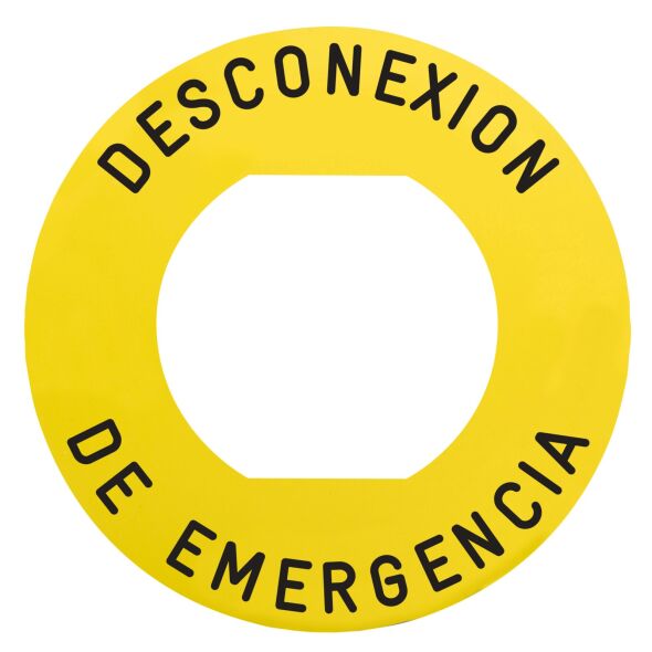 Schild für Not-Aus ZBY9460M