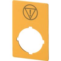 Schild, NOT-AUS, gelb M22-XZK-ESS