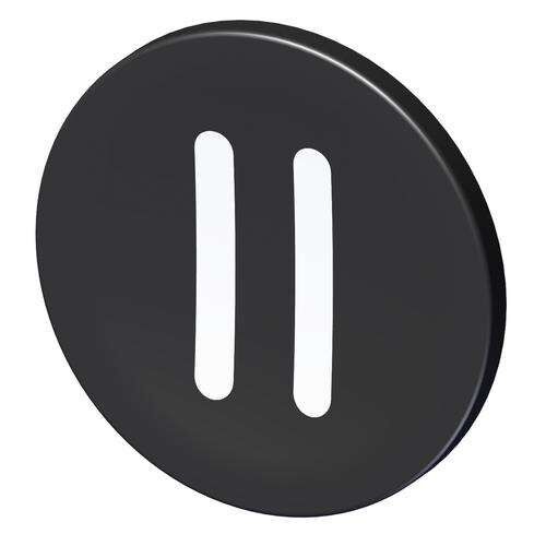 Bezeichnungsschild Tastenschild sw II