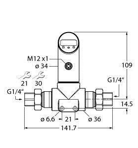 Differenzdrucksensor PS025D-50 #6834066
