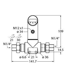 Differenzdrucksensor PS040D-50 #6834104