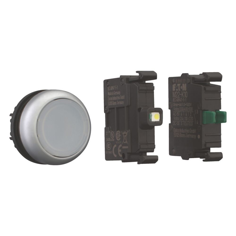 Leuchtdrucktaste RMQ-Titan M22-DL-W-K10LED-BVP