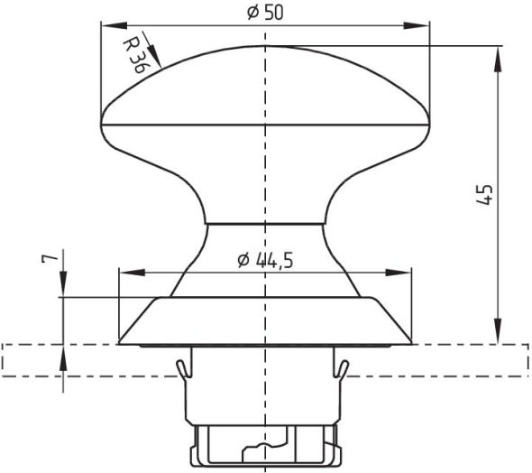 Not-Halt-Schlagtaster NDRR50GR/RT Not-Halt-Schlagtaster NDRR50GR/RT