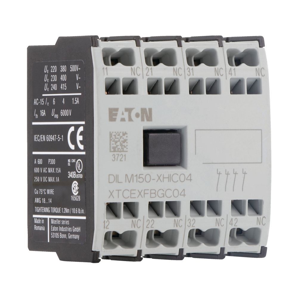 Hilfsschalterbaustein 4pol DILM150-XHIC04