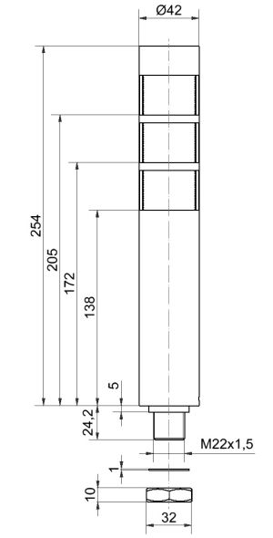 Signalsäule deSIGN42 EM 69400055 Signalsäule deSIGN42 EM 69400055