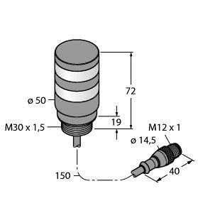 Signalsäule TL50BLYR1CQP