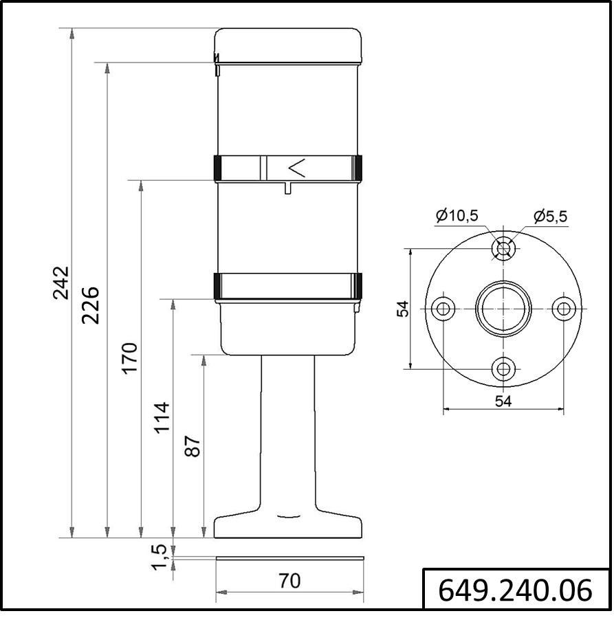 Signalsäule KS71 RM 64924006