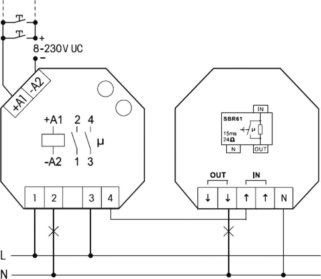 Strombegrenzungsrelais SBR61-230V/120µF