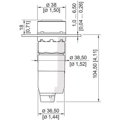 LED-Leuchtdrucktaster 8018/3133aI #129784