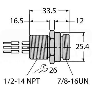 Einbauflansch RSFV48-0.3 #6611022