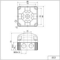 LED-Doppelblitzleuchte 85311055