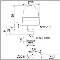 LED-Dauerleuchte EM 207.300.75