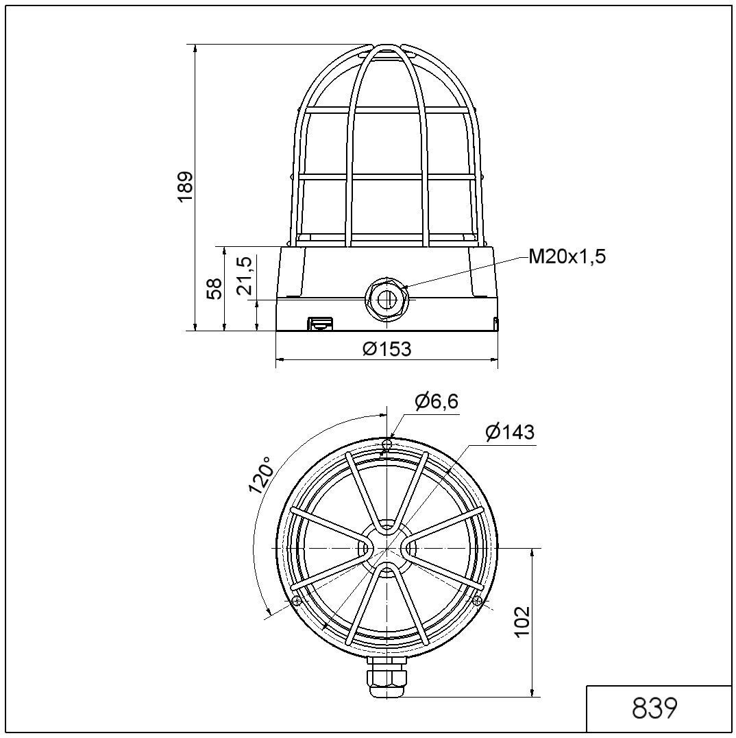 LED Dauerleuchte BM 839.100.55