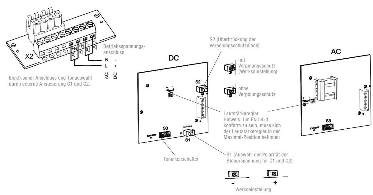 Schallgeber PA 10 HV AC