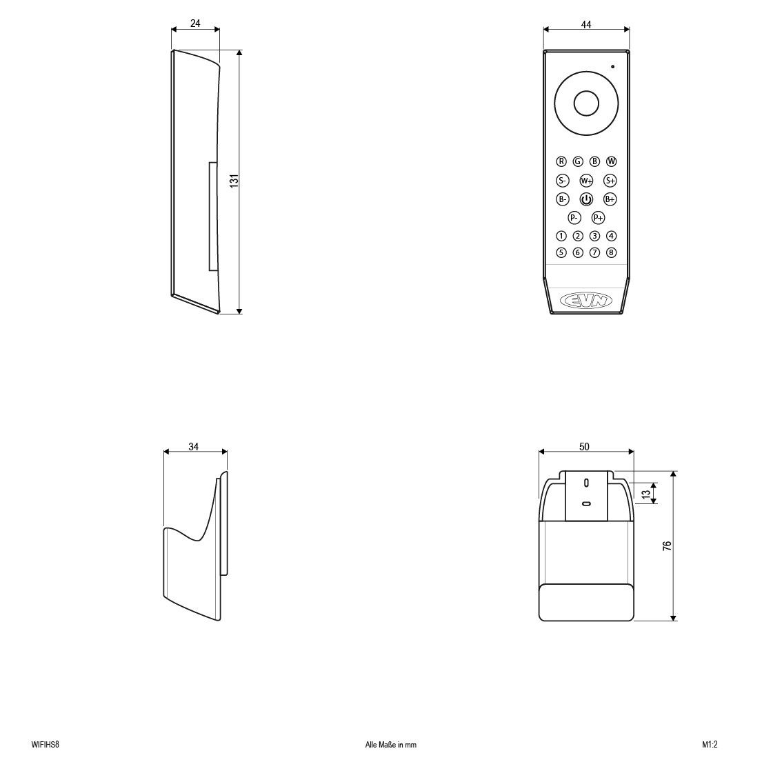 Funk-Handsender WIFIHS8