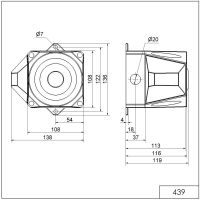 Blitz-Sirene WM 32 Töne 43913068