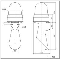 LED-Hupe WM Dauerton 43550075