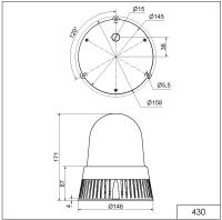 LED-Sirene BM 32 Töne 430.100.75
