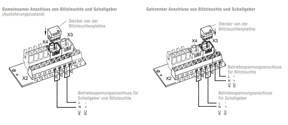 Blitzschallgeber PA X 1-05 24V DCgelb