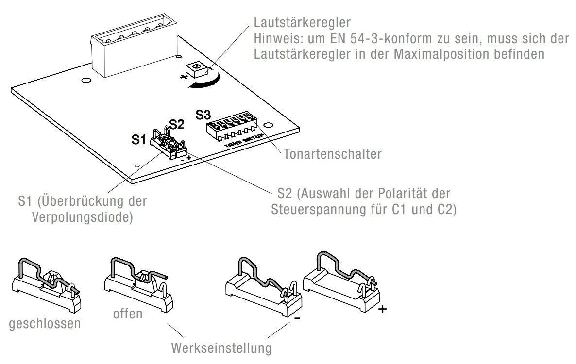 Blitzschallgeber PA X 1-05 24V DCgelb