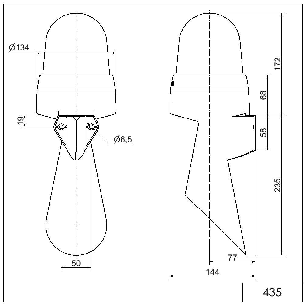 LED-Hupe WM Dauerton 43550075