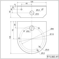 Befestigungswinkel BK 975.883.41