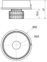 Mini Adapter M22 EM GY 26070003