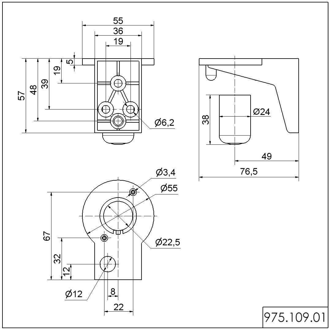 Winkel mit Schutzkappe 97510901