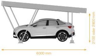 Carport, Single PV-CP-S-210 Carport, Single PV-CP-S-210
