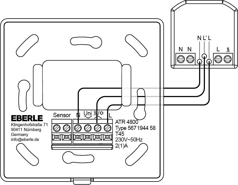 AP-Uhrenthermostat ATR 4800-16