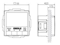 UP-Uhrenthermostat UTE4800F-RAL9010-G55