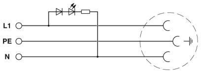 Steckdose EO-CF/UT/LED/GN Steckdose EO-CF/UT/LED/GN