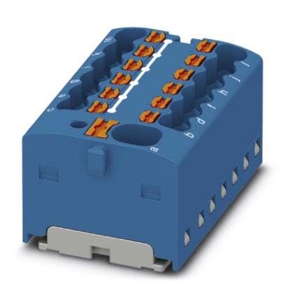 Verteilerblock PTFIX 4/12X1,5-G BU Verteilerblock PTFIX 4/12X1,5-G BU