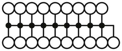 Verteilerblock PTFIX 6/18X2,5 WH