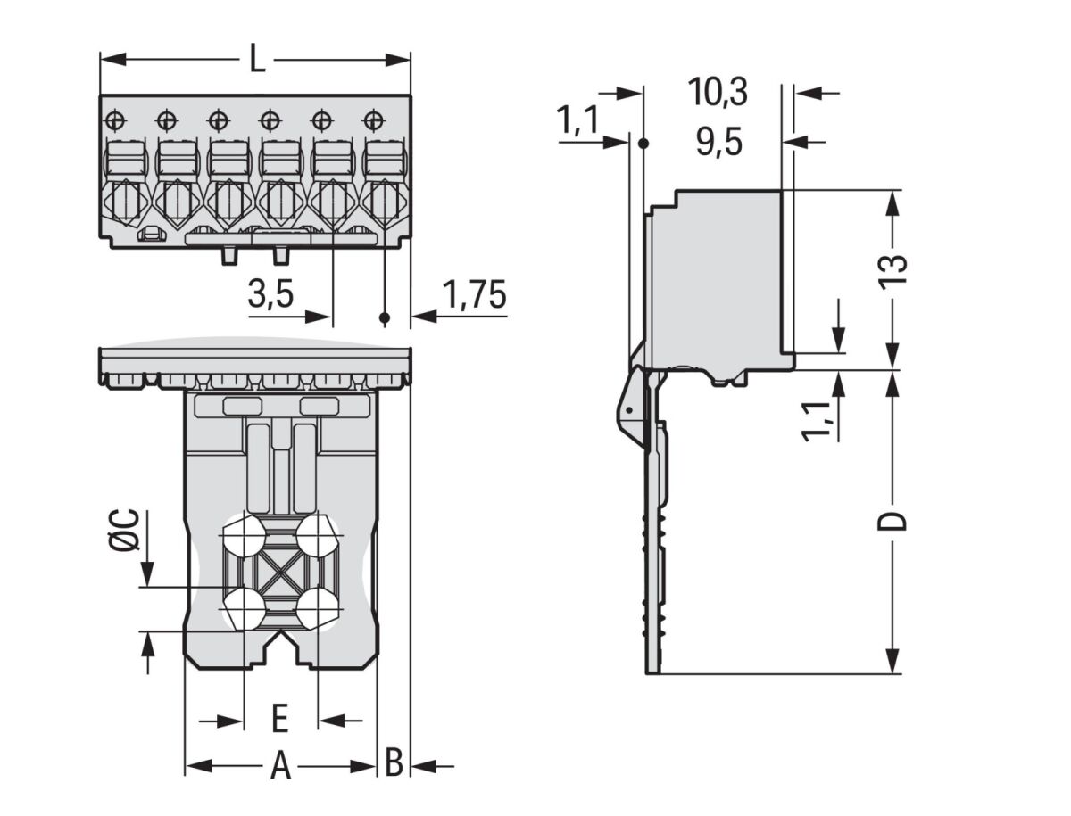 1-Leiter-Federleiste 2091-1103/002-000