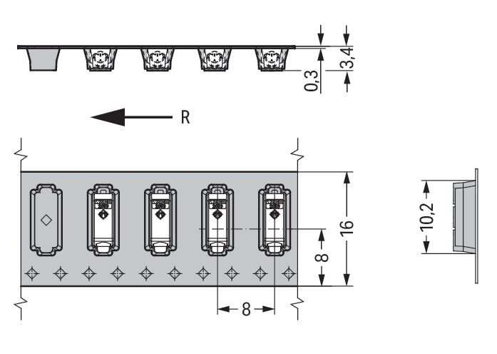 SMD-Leiterplattenklemme 2059-301/998-603