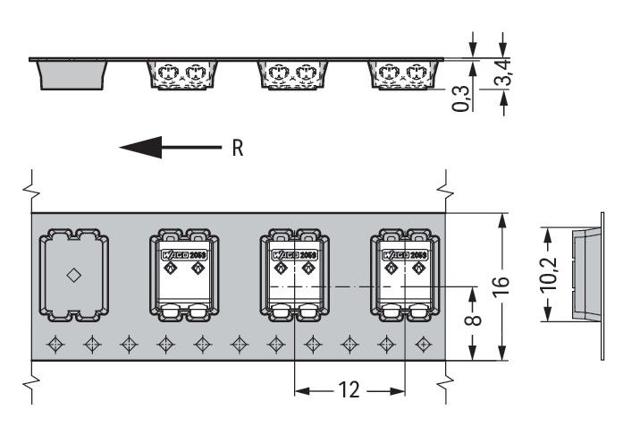 SMD-Leiterplattenklemme 2059-302/998-603