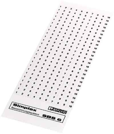 Bezeichnungskarte SBS10:UNBEDRUCKT
