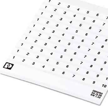 Klemmenmarkierung SK 5,0 WH:REEL