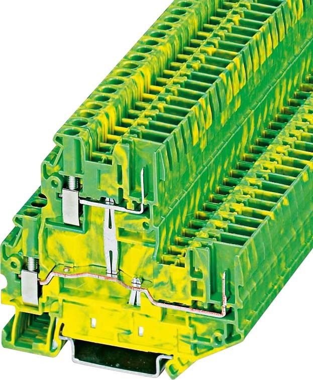 Schutzleiterstockklemme UTTB 2,5/2P-PE Schutzleiterstockklemme UTTB 2,5/2P-PE