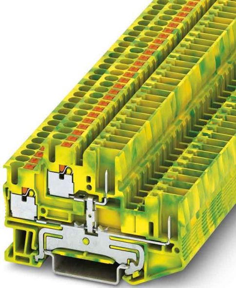 Schutzleiter-Reihenklemme PTTB 2,5/2P-PE Schutzleiter-Reihenklemme PTTB 2,5/2P-PE