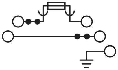 Sicherungsreihenklemme PT 4-PE/L/HE#3002602