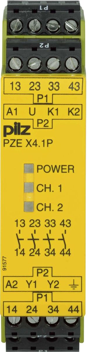 Kontakterweiterungsblock PZE X4.1P #777588