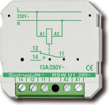 Impulsschalter RSW U1 (230V AC) Impulsschalter RSW U1 (230V AC)